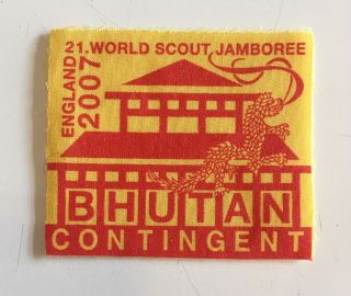 2007 21st World Scout Jamboree Bhutan Contingent Badge 2019