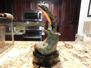 Leaping 9 " Donjo Dolphin Sculpture Dolphins 1991 Edition Figurine Statue