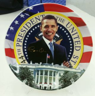 Barack Obama Commemorative 44th Presidential Inaugural Plate Rarely Available