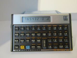 Vintage Hp - 16c Computer Scientist Calculator With Case