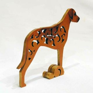 Rhodesian Ridgeback Dog Figurine,  Dog Statue Made Of Wood (mdf),  Hand - Paint