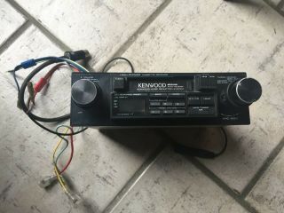 Vintage Kenwood Krc - 2001 Cassette Receiver Car Radio Shaft Style
