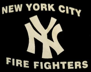 Fdny York City Fire Department Nyc T - Shirt Sz Xl Ny Yankees