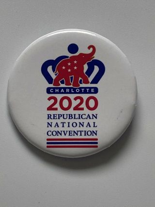 2020 Republican National Convention Donald Trump 2.  25 " Button Delegate Bag Pin