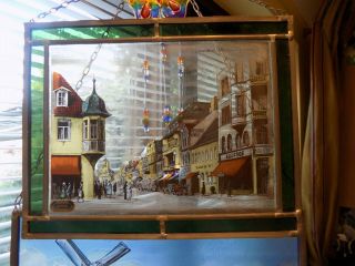 Stained Glass Picture Of Old Frankenthal Wormser Strasse Germany
