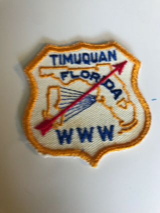 Timuquan Lodge 340 Shield X - 3 Oa Order Of The Arrow 27 - 206g