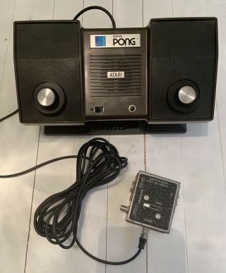 Vintage PONG Model No.  C - 140 & Battery Eliminator By Atari 2