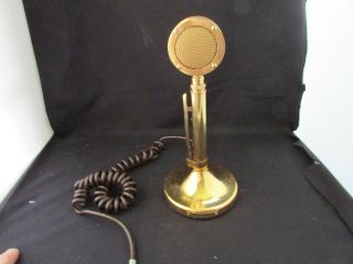 Vintage Astatic Golden Eagle Cb Radio Microphone Golden Tone 29994