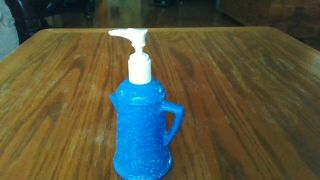 Avon Blue Spatter Country Style Coffee Pot Hand Lotion Pump