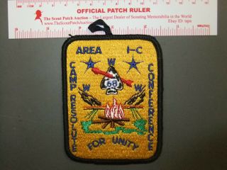 Boy Scout Oa Area 1 - C 1968 Conclave Camp Resolute 9921ee