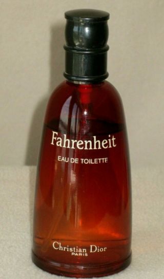 Vtg (1988 - 1996) Fahrenheit By Christian Dior Paris Eau De Toilette 100 Ml 3.  4 Oz