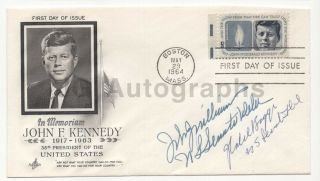John F.  Kennedy Tribute By Delaware Senators - Jfk Fdc Signed By 2