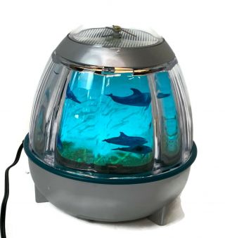 Neat Swimming Dolphin Light Clock