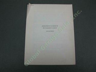 9/30/1963 John F Kennedy Presidents Cabinet Members Biographies White House Doc