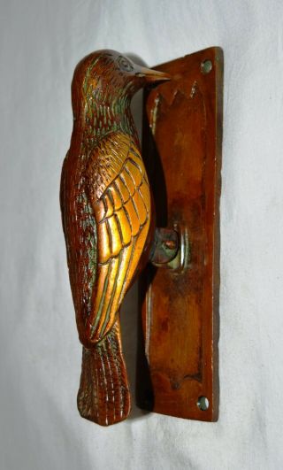 Bird Door Knocker Brass Woodpecker Handmade Unique Color Design Knocker Ar50