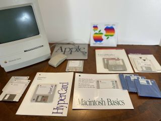 Vintage Apple Macintosh Classic II Computer,  Keyboard,  Mouse,  Printer,  Powers On 2