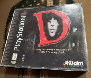 Ps1 Playstation One D Horror Game Complete Psone 4 Disc Vintage