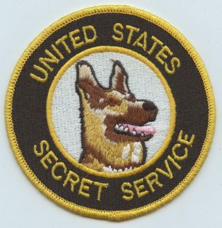 Vintage 1990s Bill Clinton Era Secret Service Patch Uniformed Division K9 K - 9