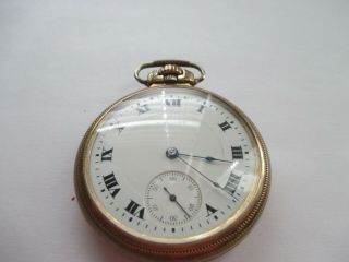 Vintage Waltham Watch Co.  10k Gold Filled 17 Jewels Pocket Watch -
