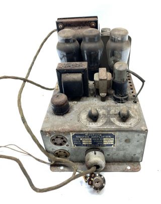 Vtg Seeburg Trashcan Jukebox Master Amplifier W/ Tubes 6ns7w 5u4g 6l6g