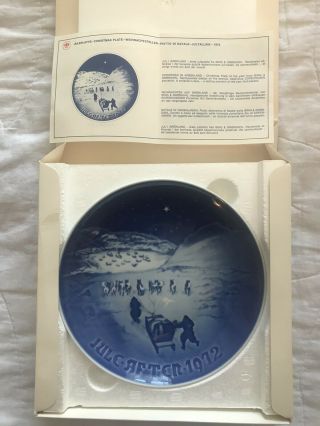 Vintage Bing & Grondahl Jule After 1972 “christmas In Greenland” Collector Plate