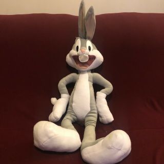 Six Flags Winning Prize Looney Tunes Bugs Bunny 32” Plush Warner Bro