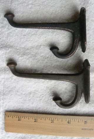 2 Old Patina Farm House,  Barn,  Country School 2 Prong Coat,  Hat Hooks
