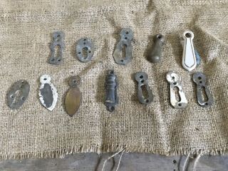 Old Vintage French Door Key Covers