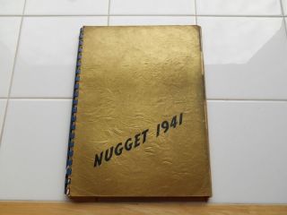 Vintage 1941 Nugget Butler High School Nj Jersey Yearbook