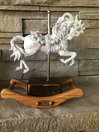Rare Vintage Signed Numbered Carousel Horse By Westland Plays Lara’s Theme Rocks
