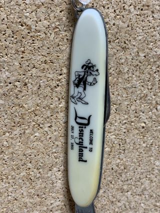 Vintage Disneyland Opening Day July 17,  1955 Souvenir Pocket Knife,  Goofy Rare