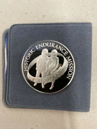 Nasa Rare Coin " Gemini 5 " Historic Endurance Mission Silver Coin