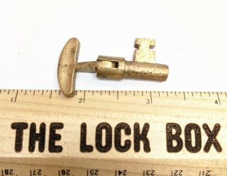 Antique Folding Brass Pocket Door Key Old Hinged Door Key