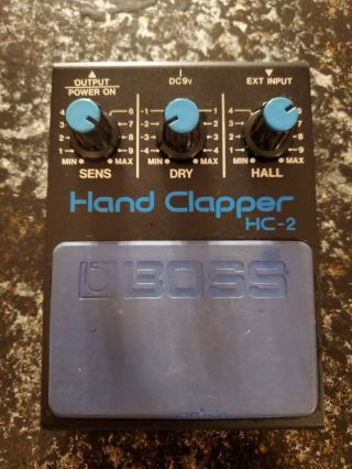 Vintage Boss Hc - 2 Hand Clapper Percussion Drum Effects Pad
