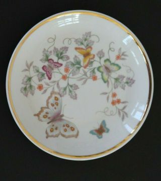 Vintage 1979 Avon Porcelain Trinket Soap Dish Floral Butterflies