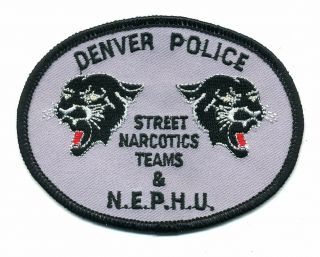 Denver Colorado Police Street Narcotics Teams & Nephu Patch - Co Drug Unit