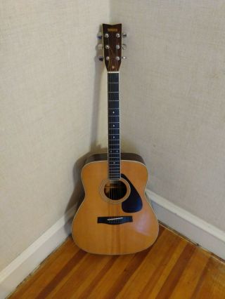 Yamaha Fg - 340 Acoustic Guitar Vintage