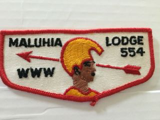 Maluhia Lodge 554 F1a Ff First Flap Hawaii Older Oa Flap - W