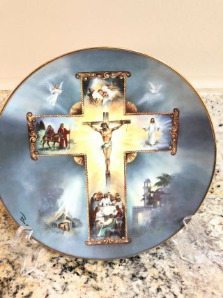 Franklin " The Life Of Christ " Collectible Plate By Barzoni 8 "