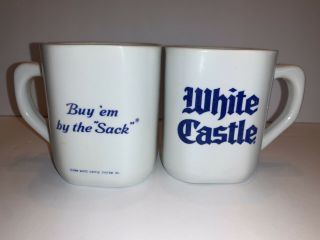 White Castle Mugs Cups Crave White