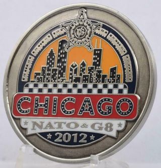 Secret Service Agent Challenge Coin 2012 Nato G8 Summit Chicago Illinios Obama