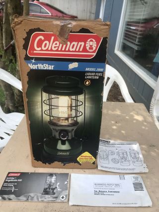 Vintage Coleman Lantern Northstar Dual Fuel Electronic Ignition 1995