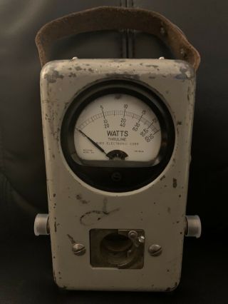 Vintage Bird Thruline Wattmeter Model 43 50w 400 - 1000 Mhz Slug