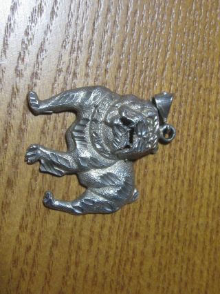 Large 1 Of A Kind Sterling Silver Mack Dog Bulldog Award Medal Charm