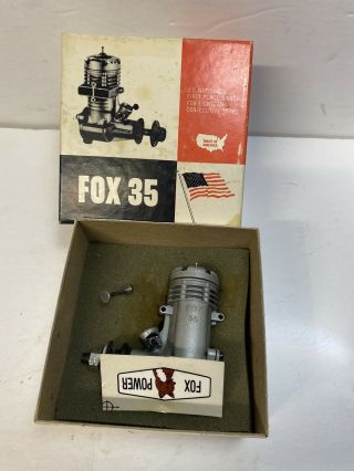 Vintage Fox 35 Stunt Control Line Model Airplane Engine