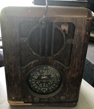Vintage Old Zenith Long Distance Radio Model 6s299
