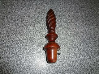 Wood Spear Bed Headboard Pine Cone Center Finial 8 1/4 "