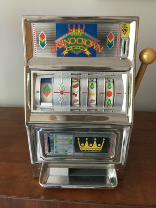 Vintage Waco Casino Crown 25 Cent Slot Machine 16 " Tall Japan Toy