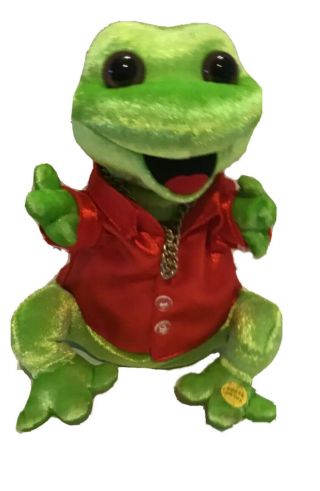 Gemmy Industries Singing Frog “livin La Vida Loca” Plush Animal