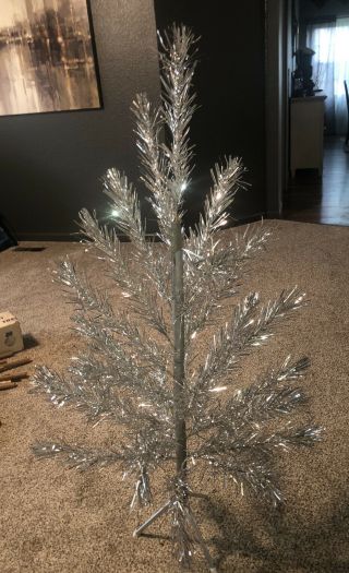 Vintage Aluminum Christmas Tree 4 1/2ft Stonewall Box Packaging